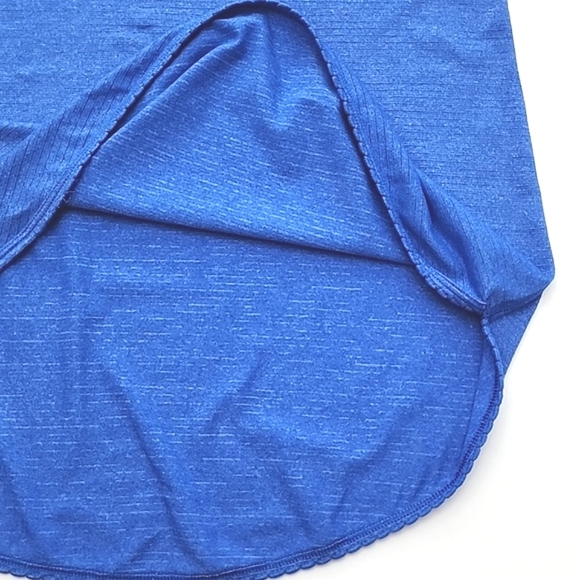 Lululemon Blue Racerback Tank Loose Lightweight Scalloped Trim  Size 4 - Picture 6 of 10